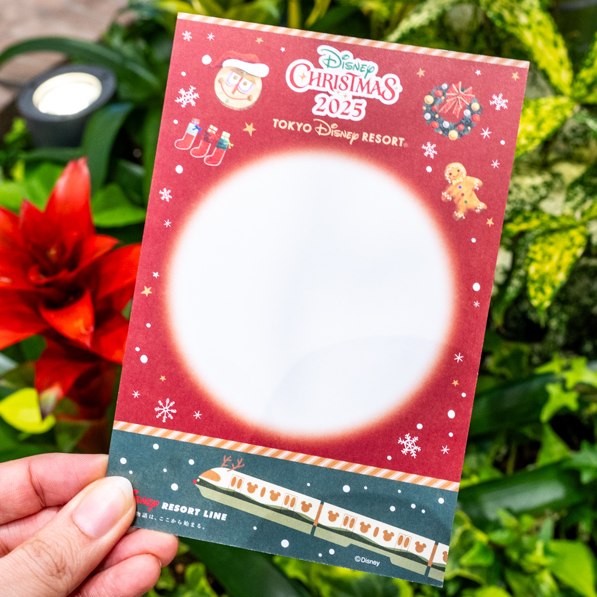 ディズニーリゾートライン”ディズニー・クリスマス2025”スタンプラリー1