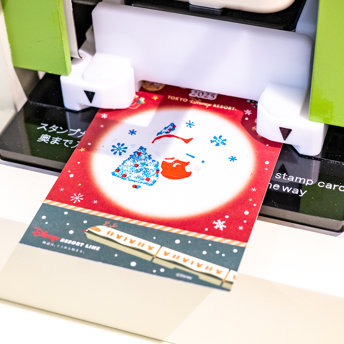 ディズニーリゾートライン”ディズニー・クリスマス2025”スタンプラリー1