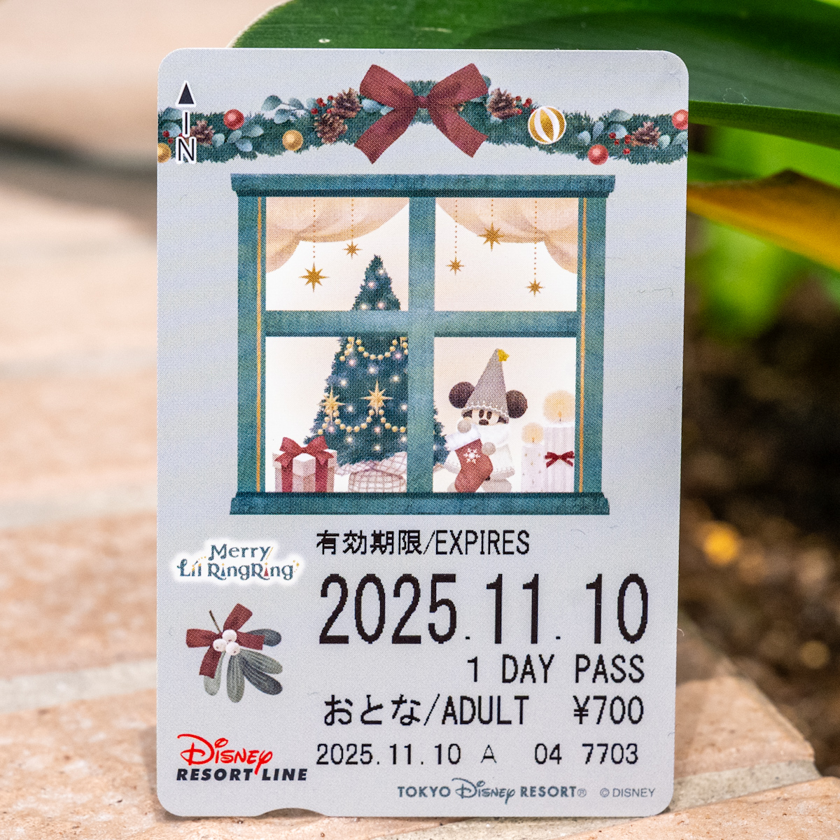 ディズニーリゾートライン“ディズニー・クリスマス2025”フリーきっぷ2