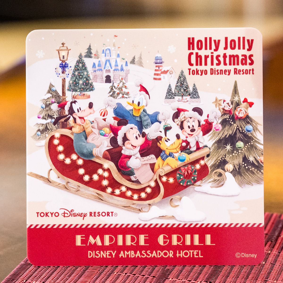 ”ディズニー・クリスマス2025”スペシャルドリンク　コースター