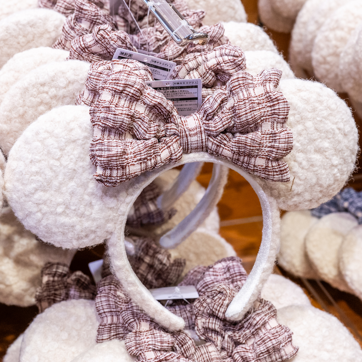 ミニーカチューシャ(リボン・赤)