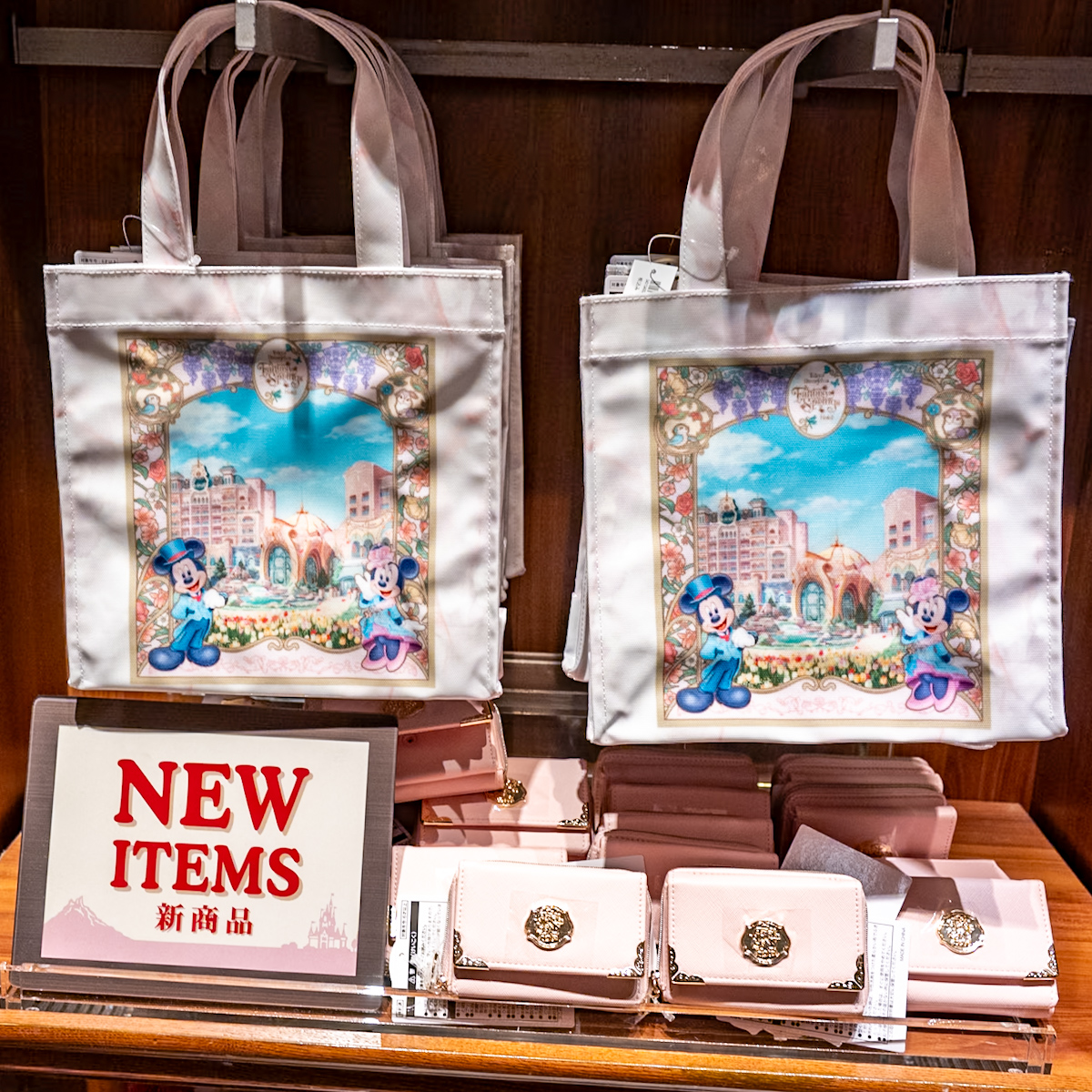 東京ディズニーシー・ファンタジースプリングスホテルグッズ・お土産（トートバッグ・パスケース）