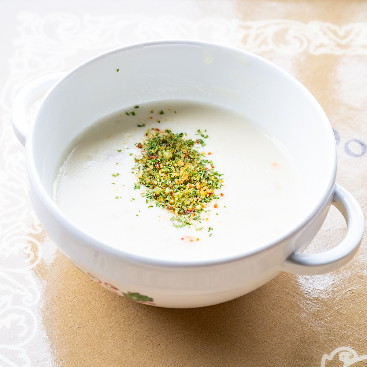 シーフードのクリームスープ