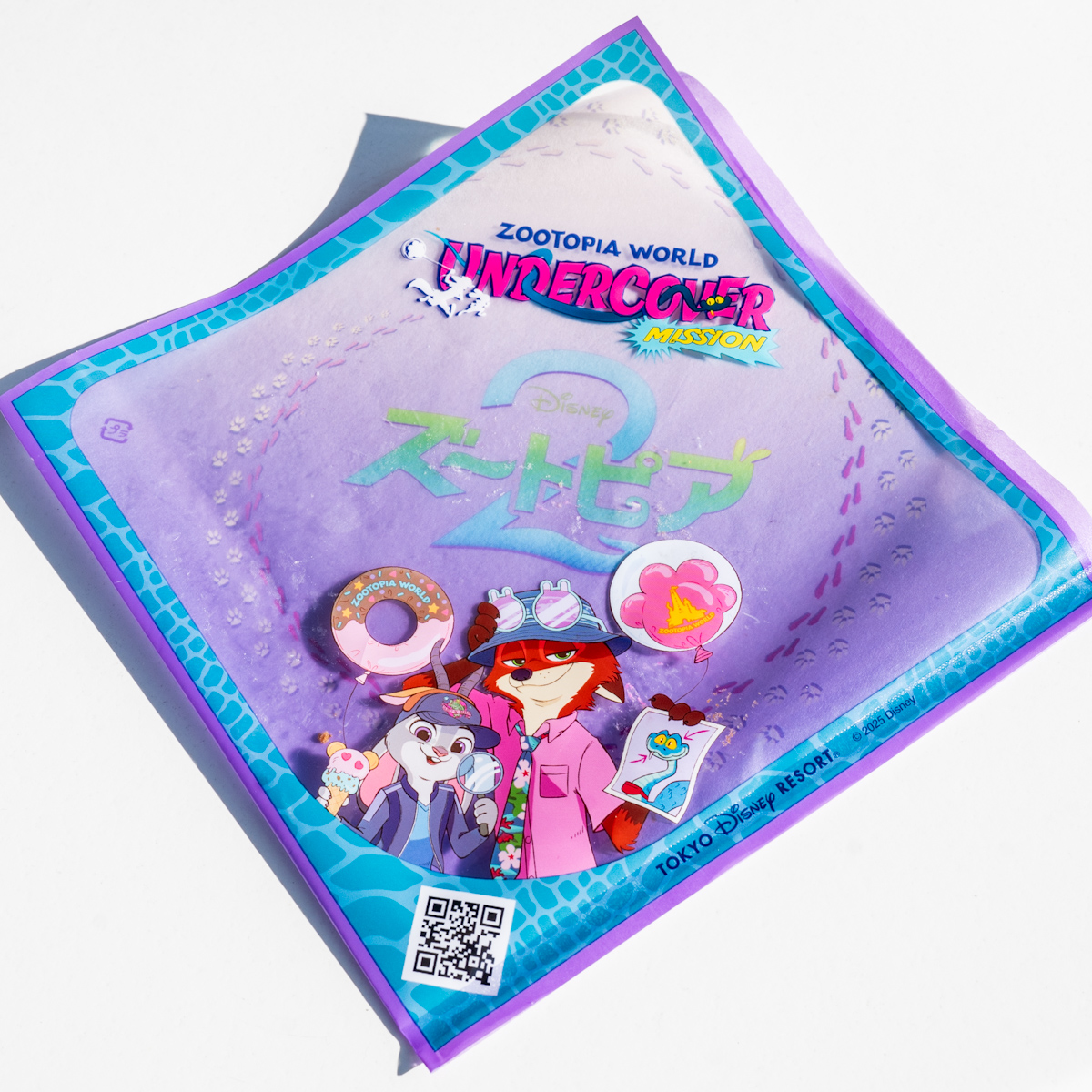 東京ディズニーリゾート 『ズートピア２』メニュー　チョコドーナツ　包み紙