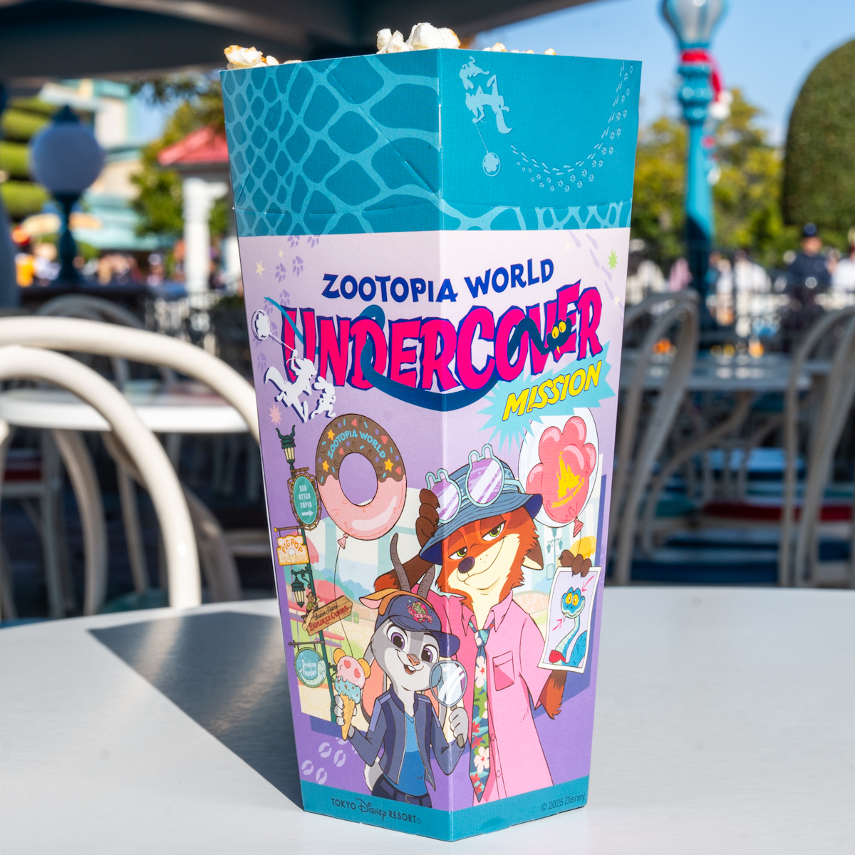 東京ディズニーリゾート 『ズートピア２』メニュー（ポップコーン）デザイン