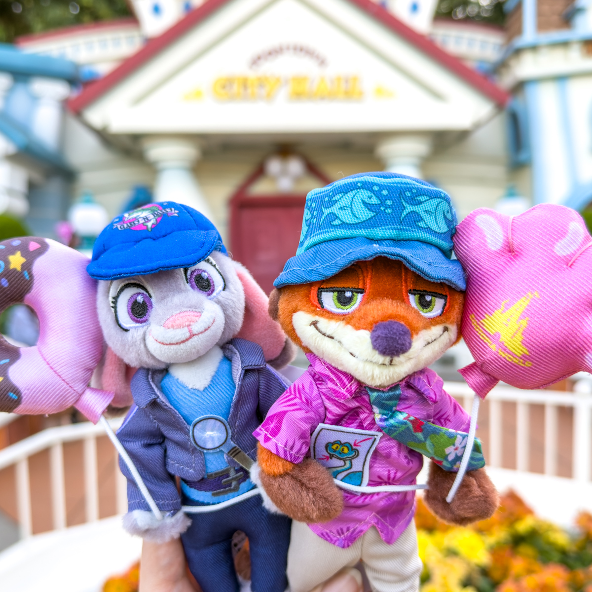 ジュディ、ニックぬいぐるみバッジ　ズートピア2