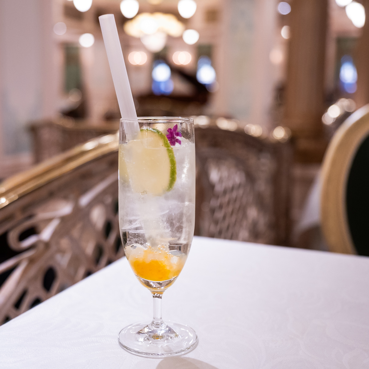 S.S.コロンビア・オリジナルソフトドリンク(柚子マーマレード、洋梨シロップ、ソーダ)