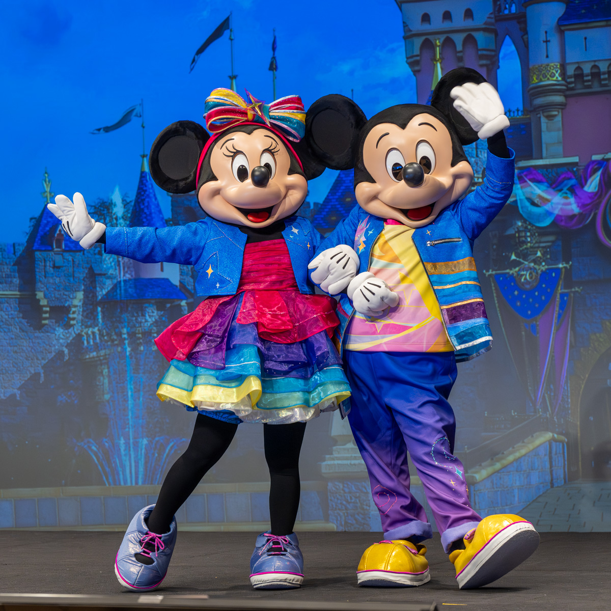 カリフォルニア ディズニーランド・リゾート 70周年 ミッキーマウス&ミニーマウス