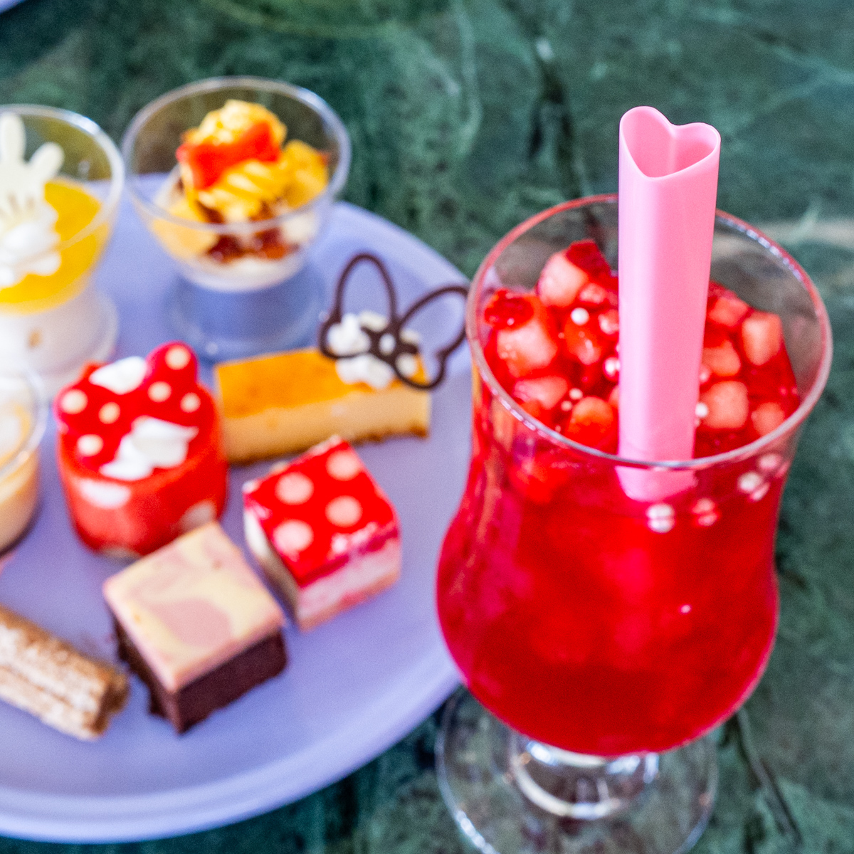 ハートのストロー