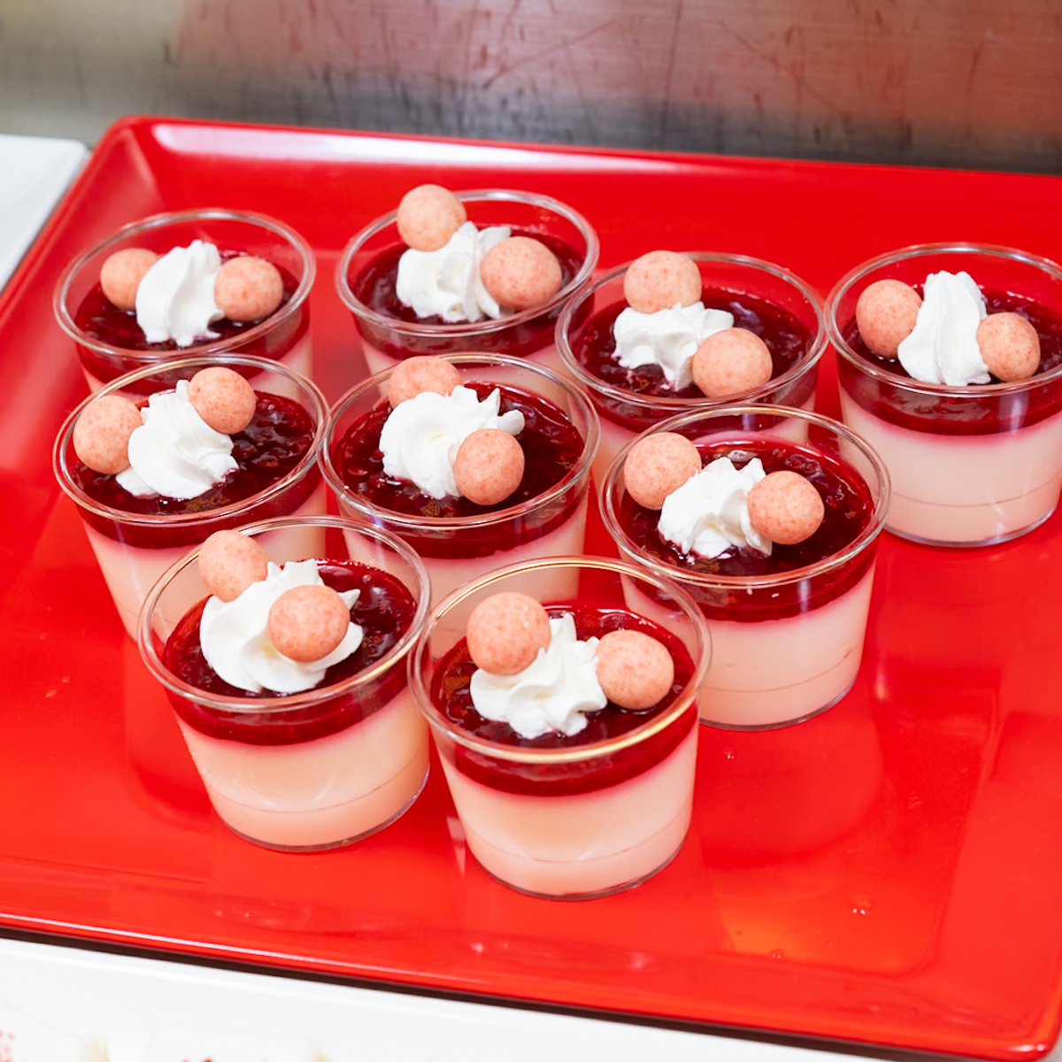 フロマージュブランムース＆ラズベリーソース