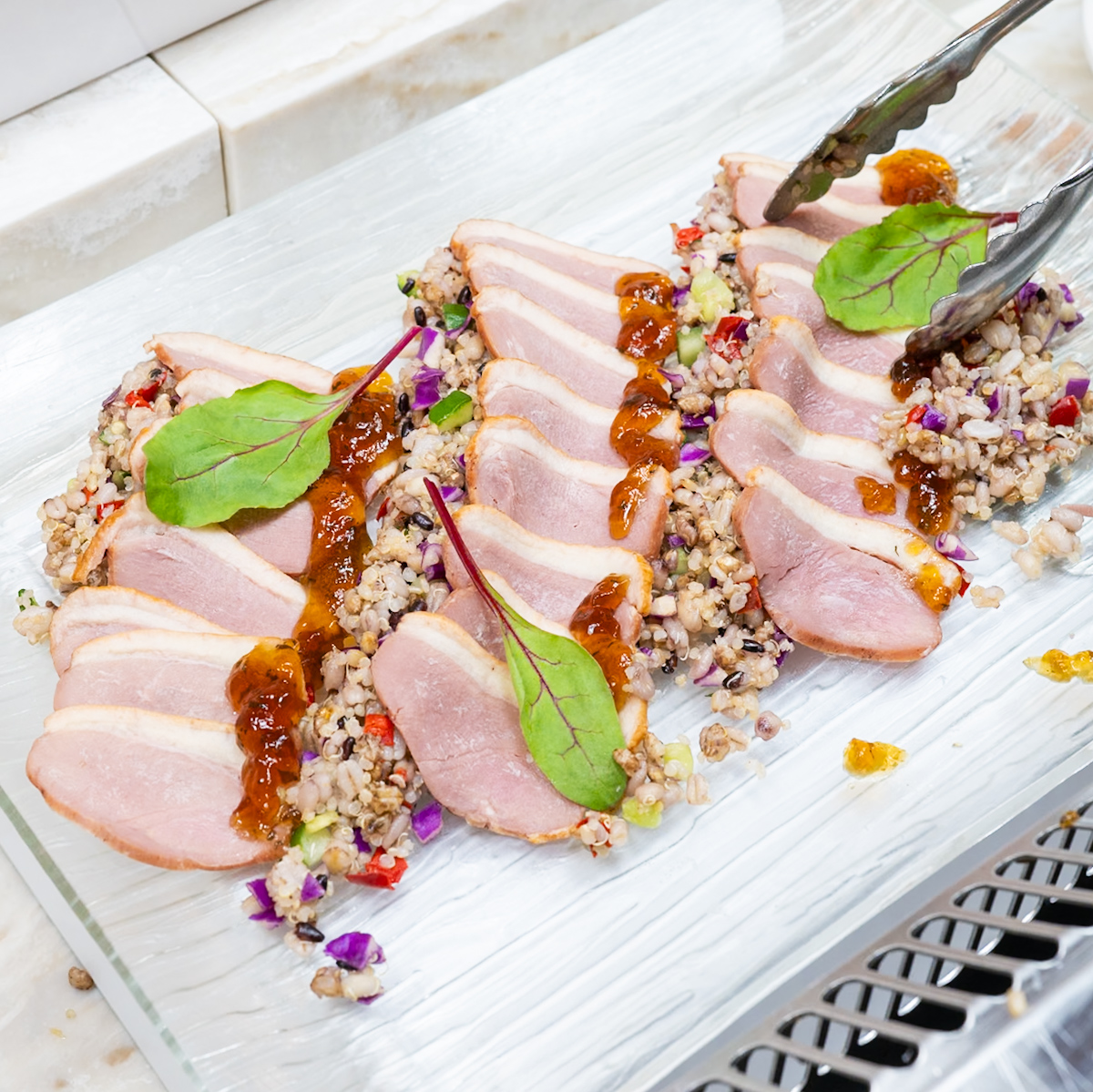 合鴨と雑穀のサラダ