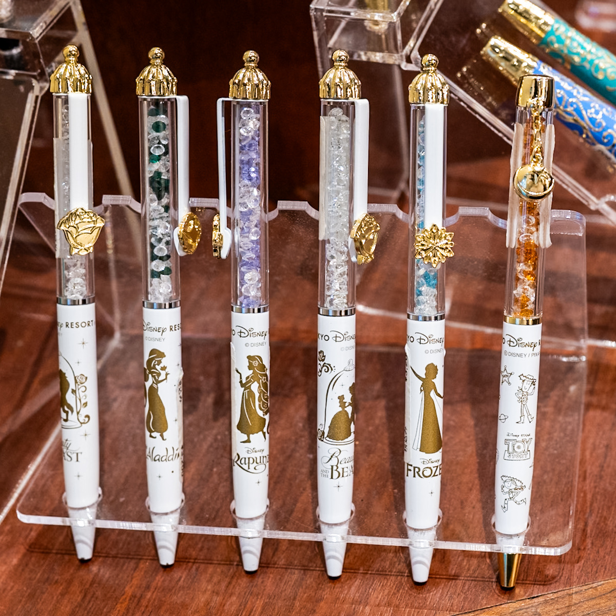 コンパクトミラー、ボールペン！東京ディズニーランド「トイ・ストーリー」ガラスグッズ・お土産