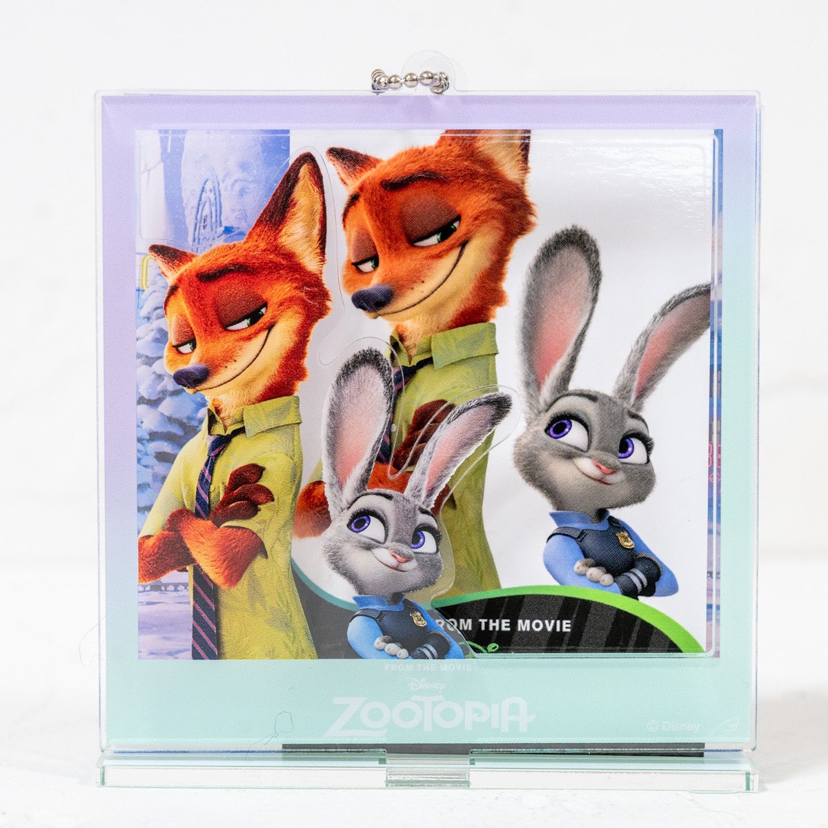 ベルメゾン 2WAY仕様のフォトフレーム風アクリルキーホルダー「ズートピア」4