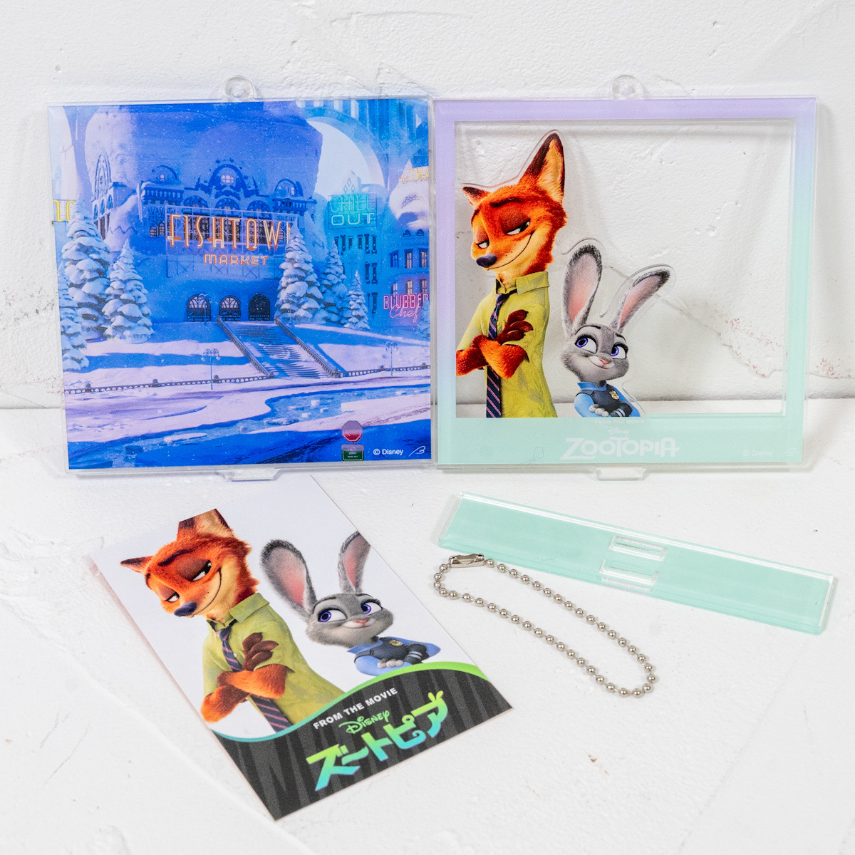 ベルメゾン 2WAY仕様のフォトフレーム風アクリルキーホルダー「ズートピア」2