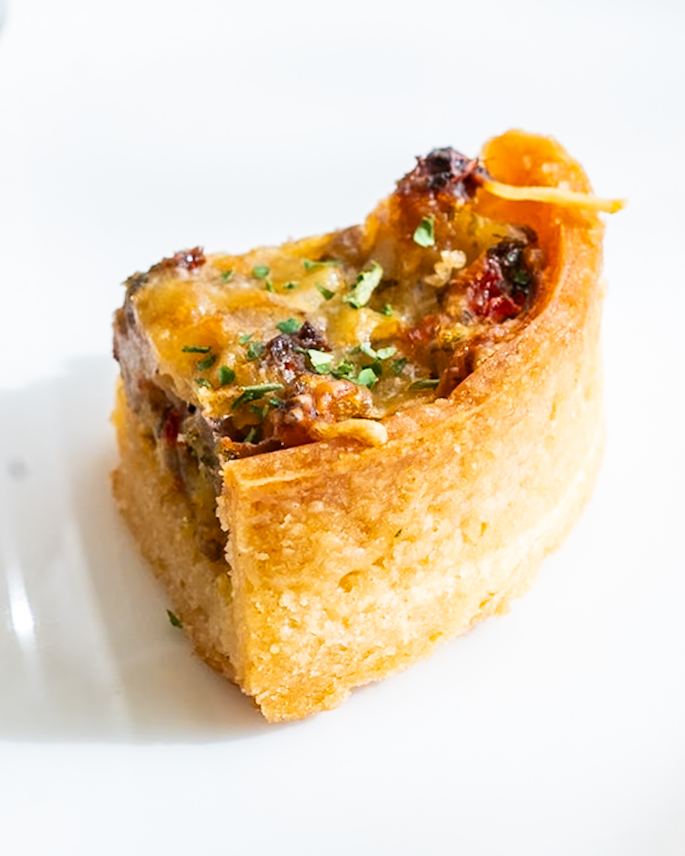 チョリソーとアーティチョークのキッシュ