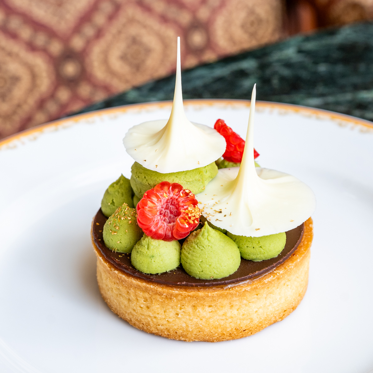 ドリーマーズ・ラウンジ ケーキセット(きな粉と抹茶のタルト)1