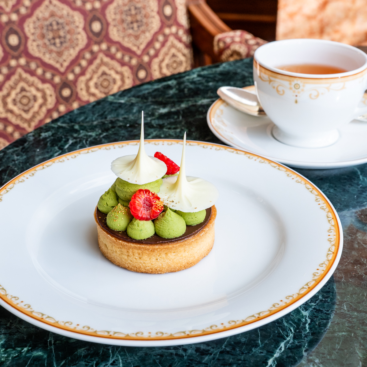 ドリーマーズ・ラウンジ ケーキセット(きな粉と抹茶のタルト)2