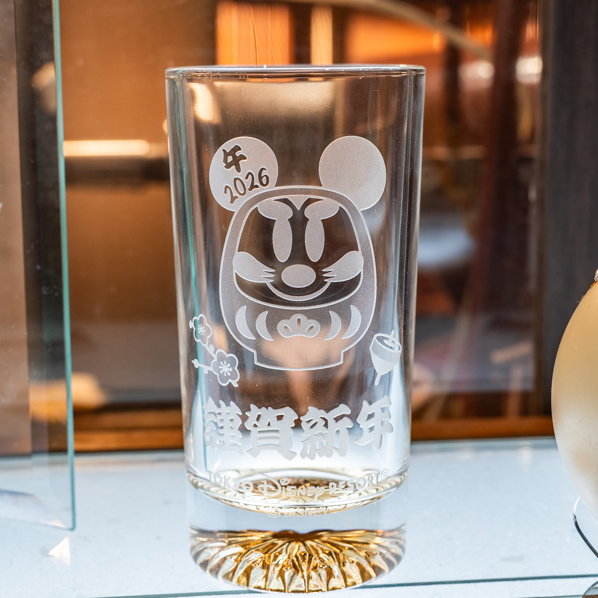 ミッキーだるまグラス