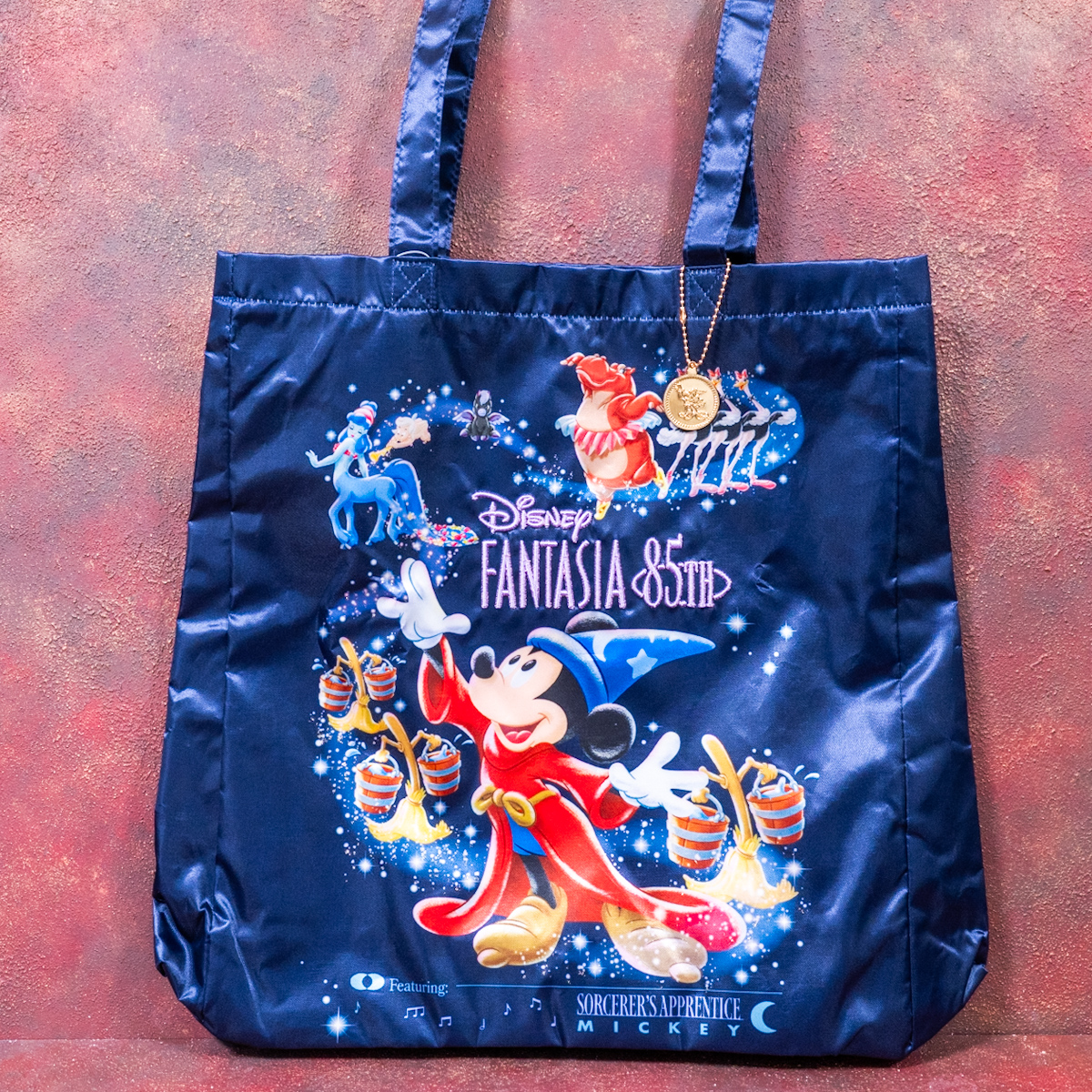 ファンタジア トートバッグ チャーム付き Disney FANTASIA 85TH