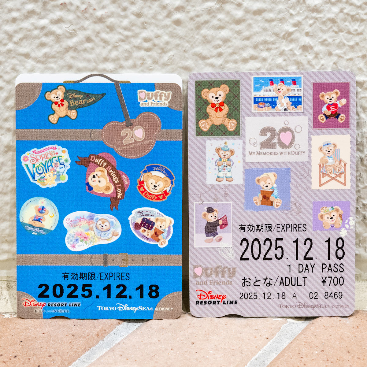 ディズニーリゾートライン「マイ・メモリーズ・ウィズ・ダッフィー」フリーきっぷ1