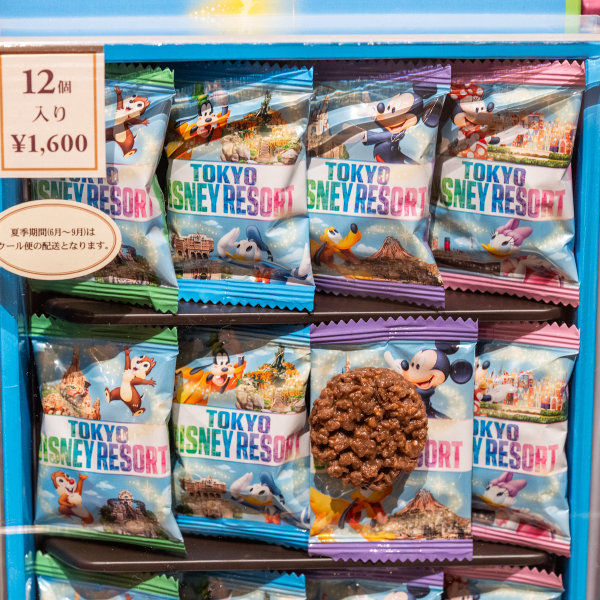 東京ディズニーリゾート チョコレート紙箱 個包装