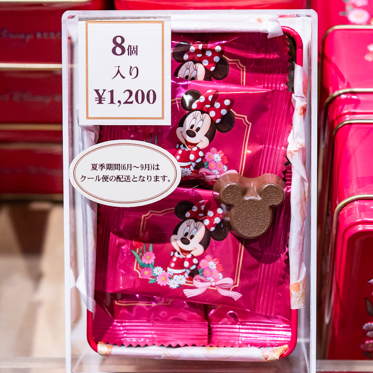 ミニーチョコレート缶　内容