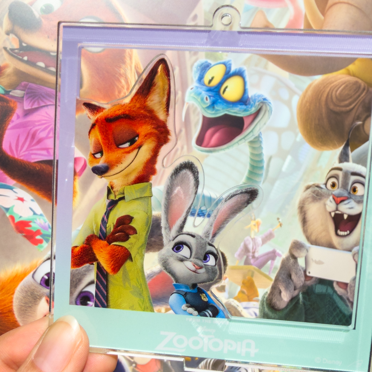 ベルメゾン 2WAY仕様のフォトフレーム風アクリルキーホルダー「ズートピア」6