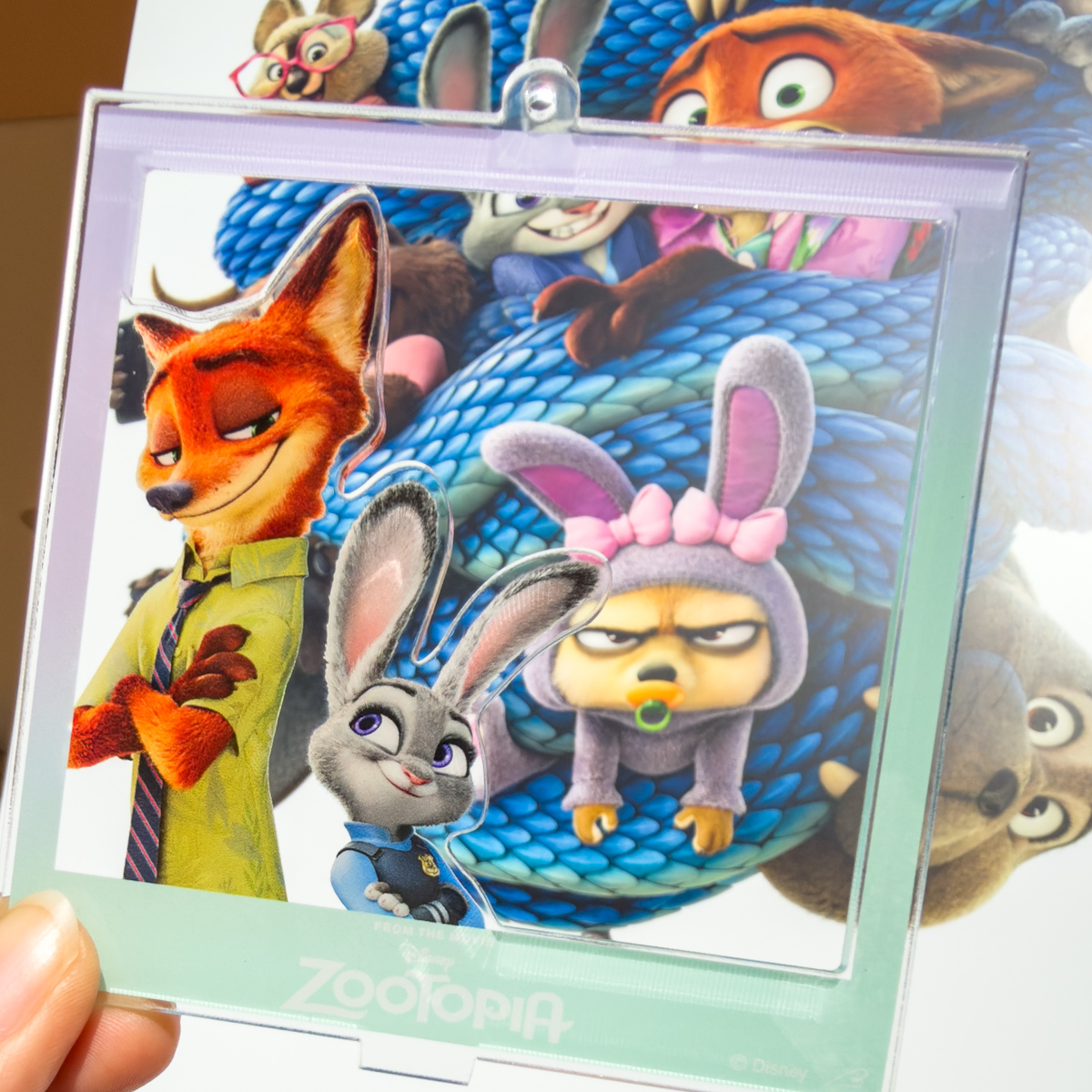 ベルメゾン 2WAY仕様のフォトフレーム風アクリルキーホルダー「ズートピア」7