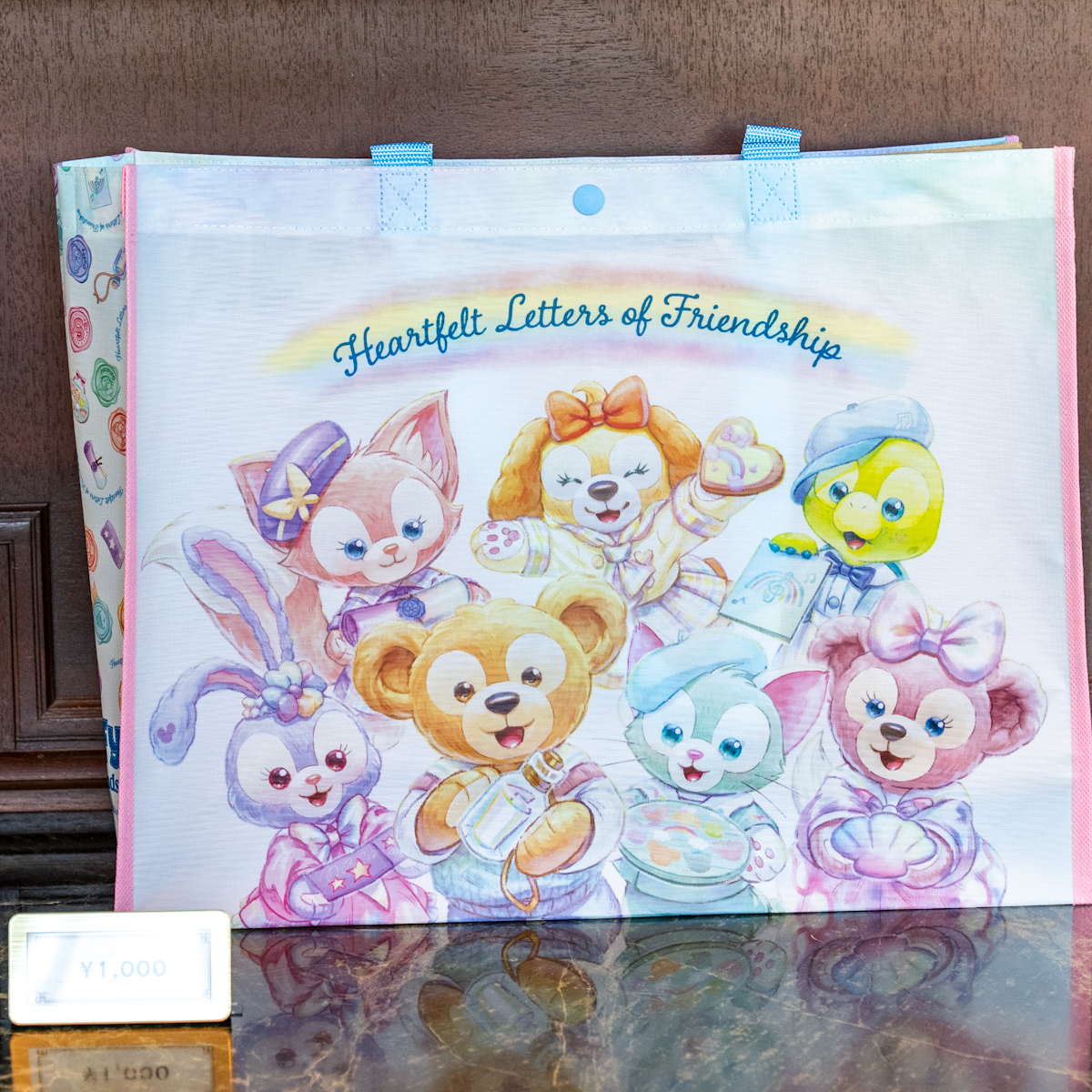 ダッフィー＆フレンズのハートフェルト・レターズ・オブ・フレンドシップショッピングバッグ