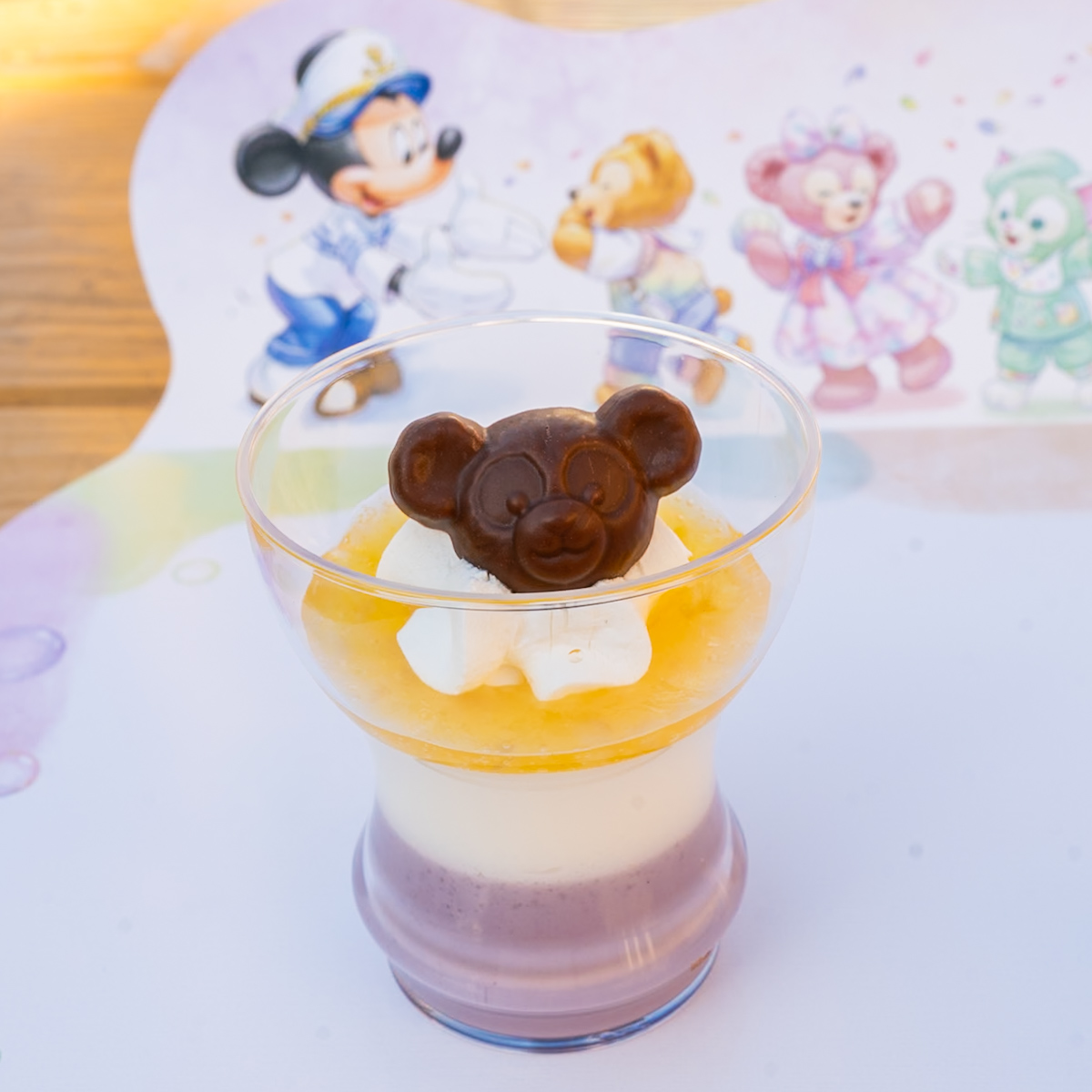 ブルーベリーのミルクプリン＆チーズムース