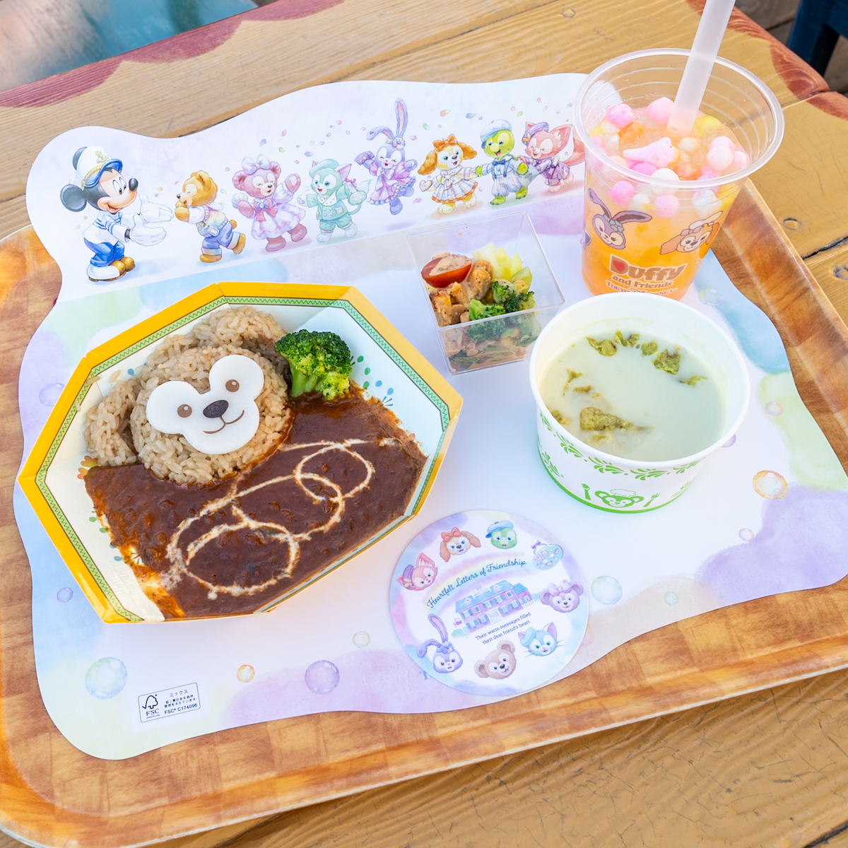 ミゲルズ・エルドラド・キャンティーナ“ダッフィー＆フレンズ20周年：カラフルハピネス”スペシャルセット　ハートフェルト・レターズ・オブ・フレンドシップ