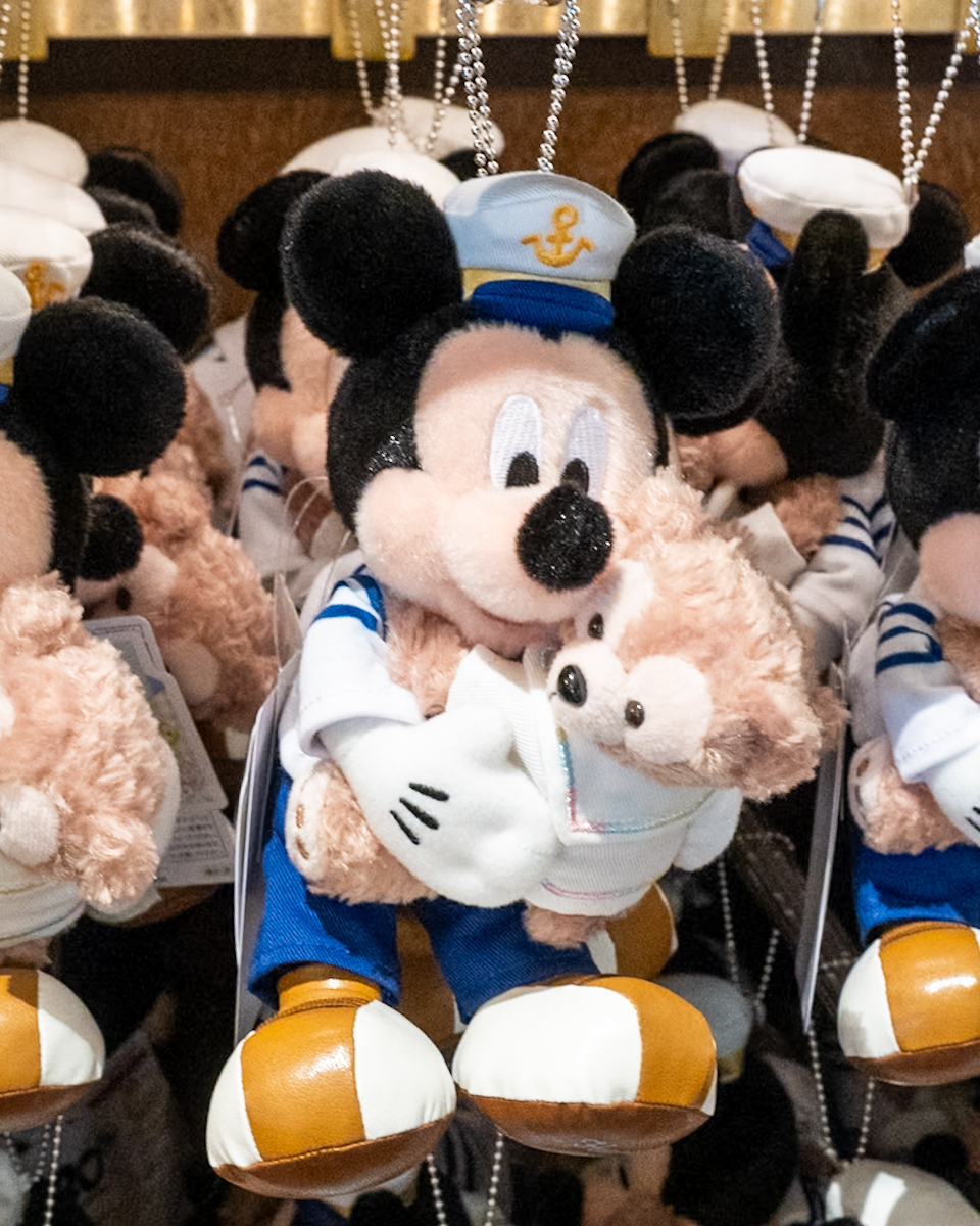 ミッキー＆ダッフィーぬいぐるみバッジ