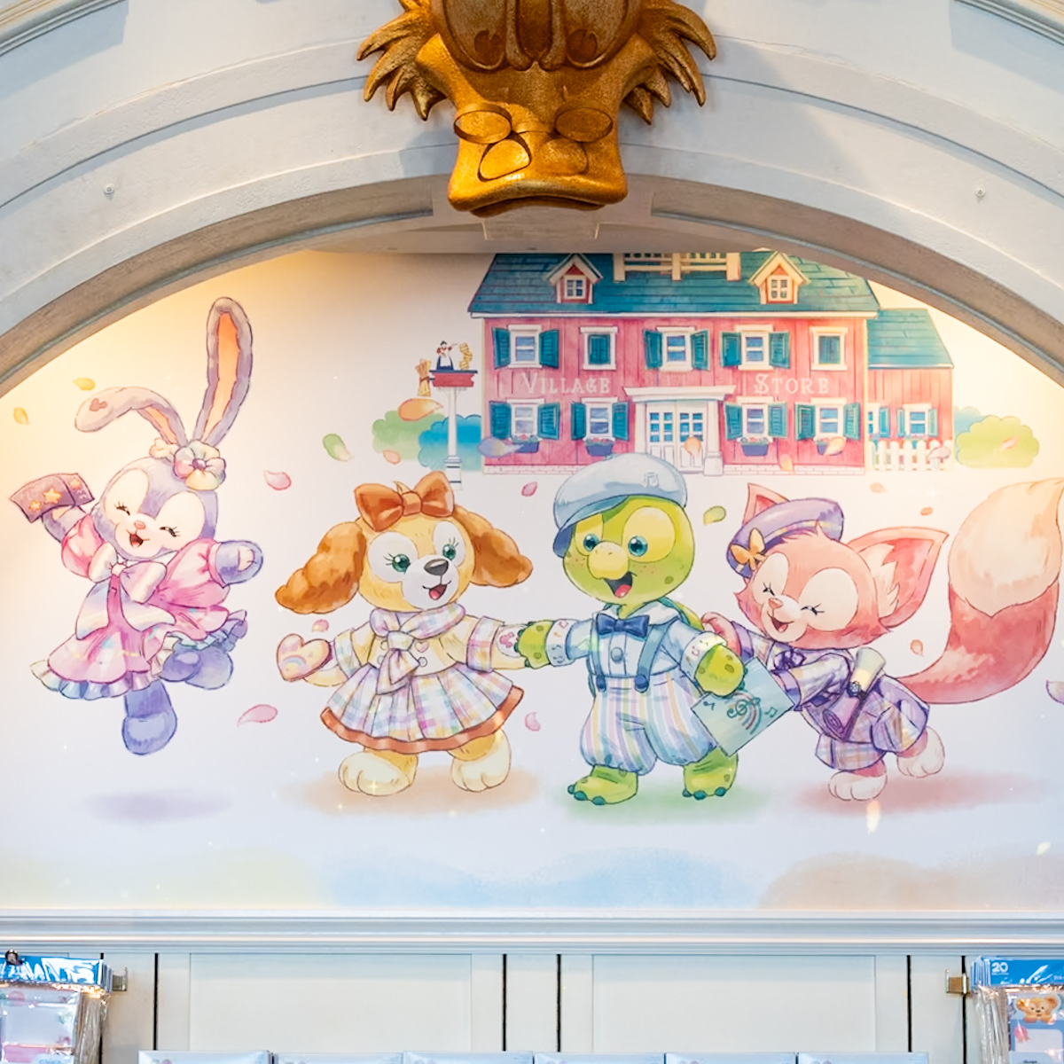 東京ディズニーシー「ダッフィー＆フレンズのハートフェルト・レターズ・オブ・フレンドシップ」スペシャルグッズ　マクダックス・デパートメントストアアート1