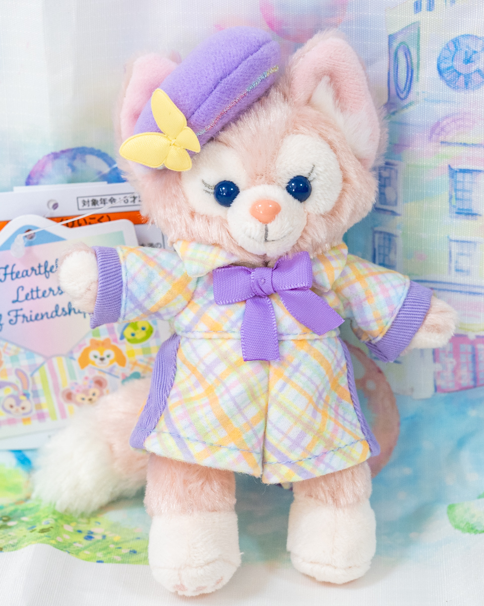東京ディズニーシー「ダッフィー＆フレンズのハートフェルト・レターズ・オブ・フレンドシップ」スペシャルグッズ　リーナ・ベルぬいぐるみバッジ