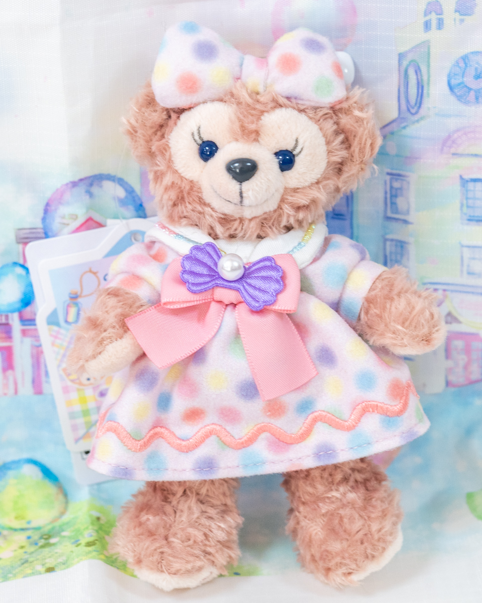 東京ディズニーシー「ダッフィー＆フレンズのハートフェルト・レターズ・オブ・フレンドシップ」スペシャルグッズ　シェリーメイぬいぐるみバッジ