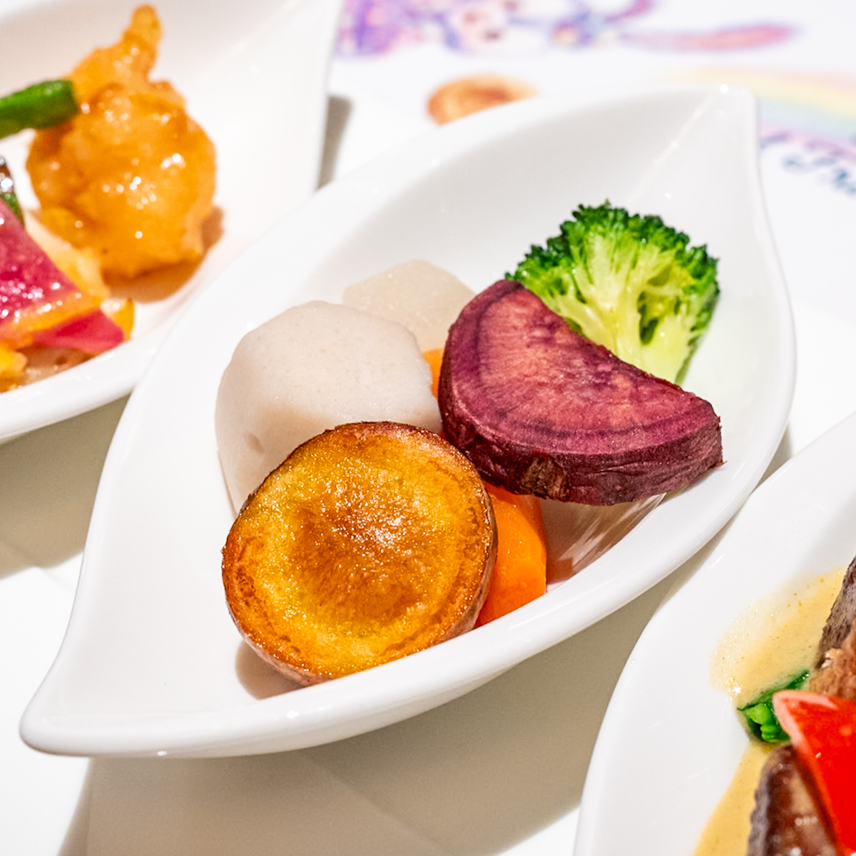 彩り野菜の甘味噌ソース