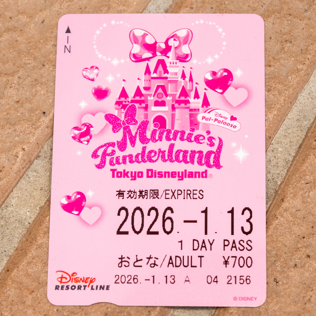 ディズニーリゾートライン「ディズニー・パルパルーザ”ミニーのファンダーランド”」フリーきっぷ2