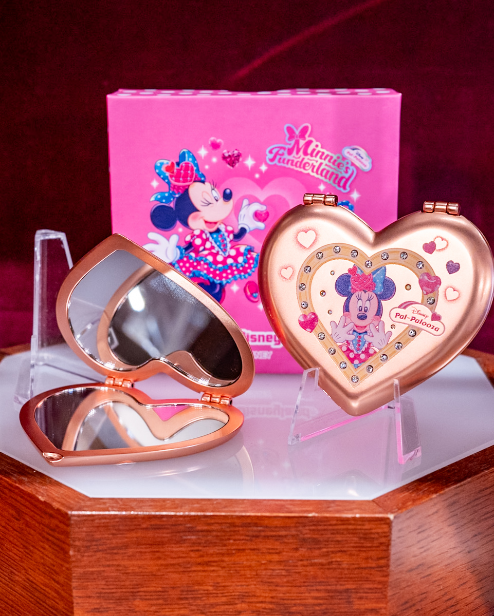 東京ディズニーランド「ディズニー・パルパルーザ“ミニーのファンダーランド”」ガラスグッズ・お土産　コンパクトミラー