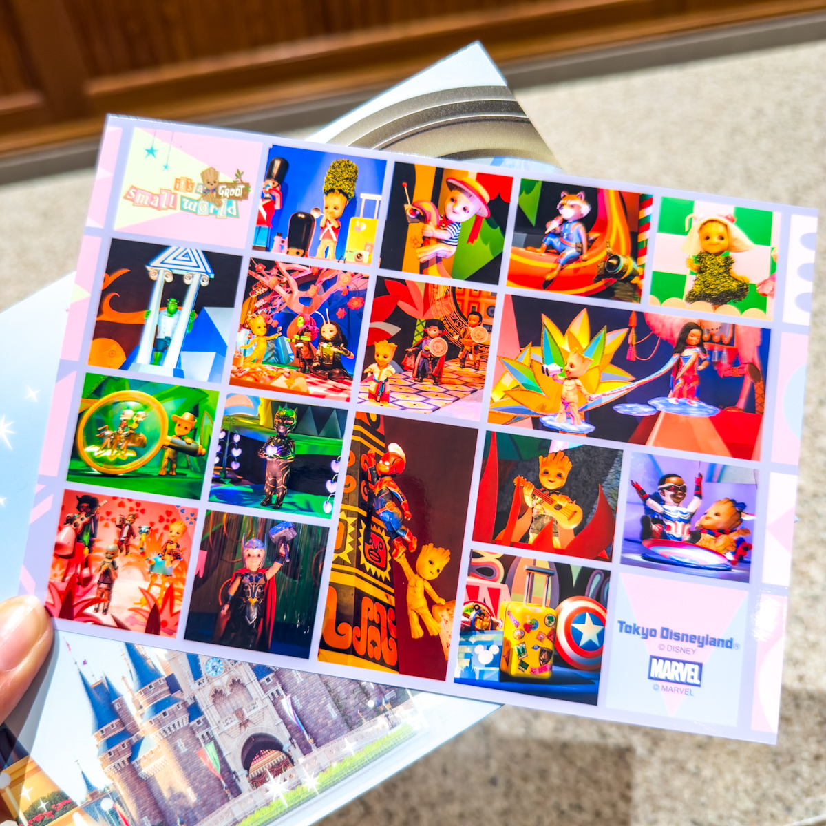 東京ディズニーランド「イッツ・ア・スモールワールドwith グルート」ディズニースナップフォト（台紙付き）写真