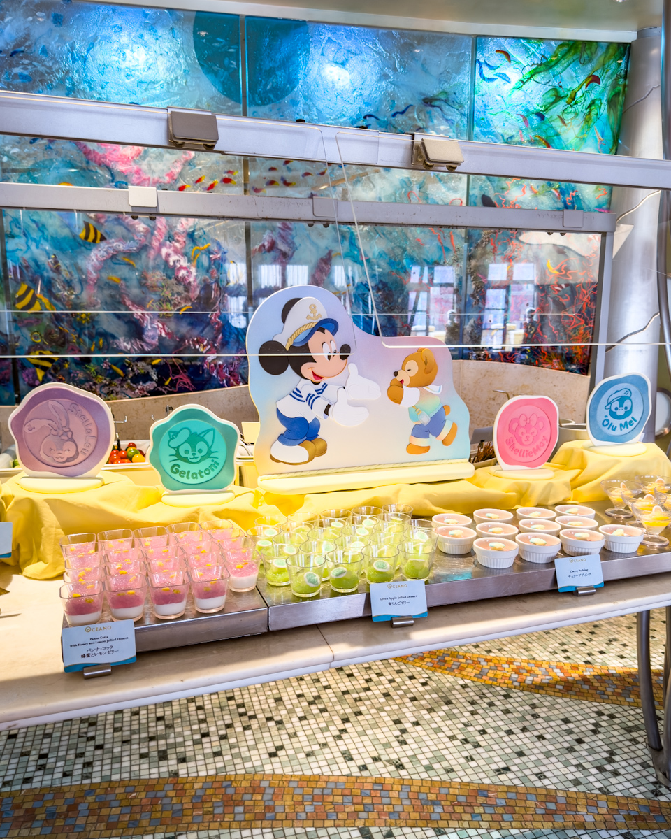 東京ディズニーシー・ホテルミラコスタ「オチェーアノ」”ダッフィー＆フレンズのハートフェルト・レターズ・オブ・フレンドシップ”ブッフェ　デザートコーナー