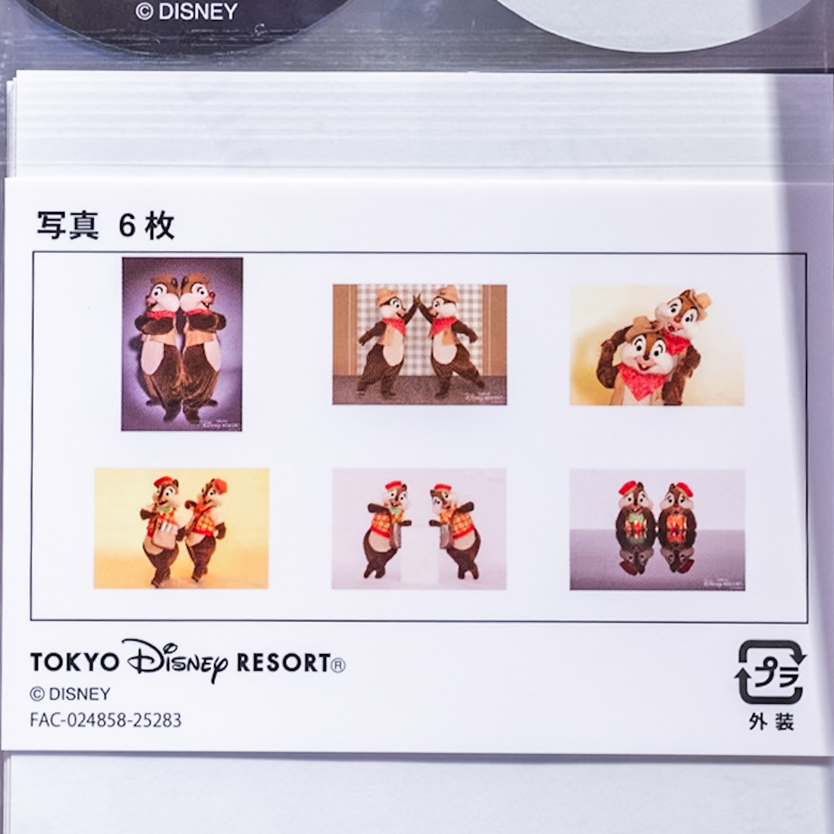 チップ＆デール写真6枚セット1