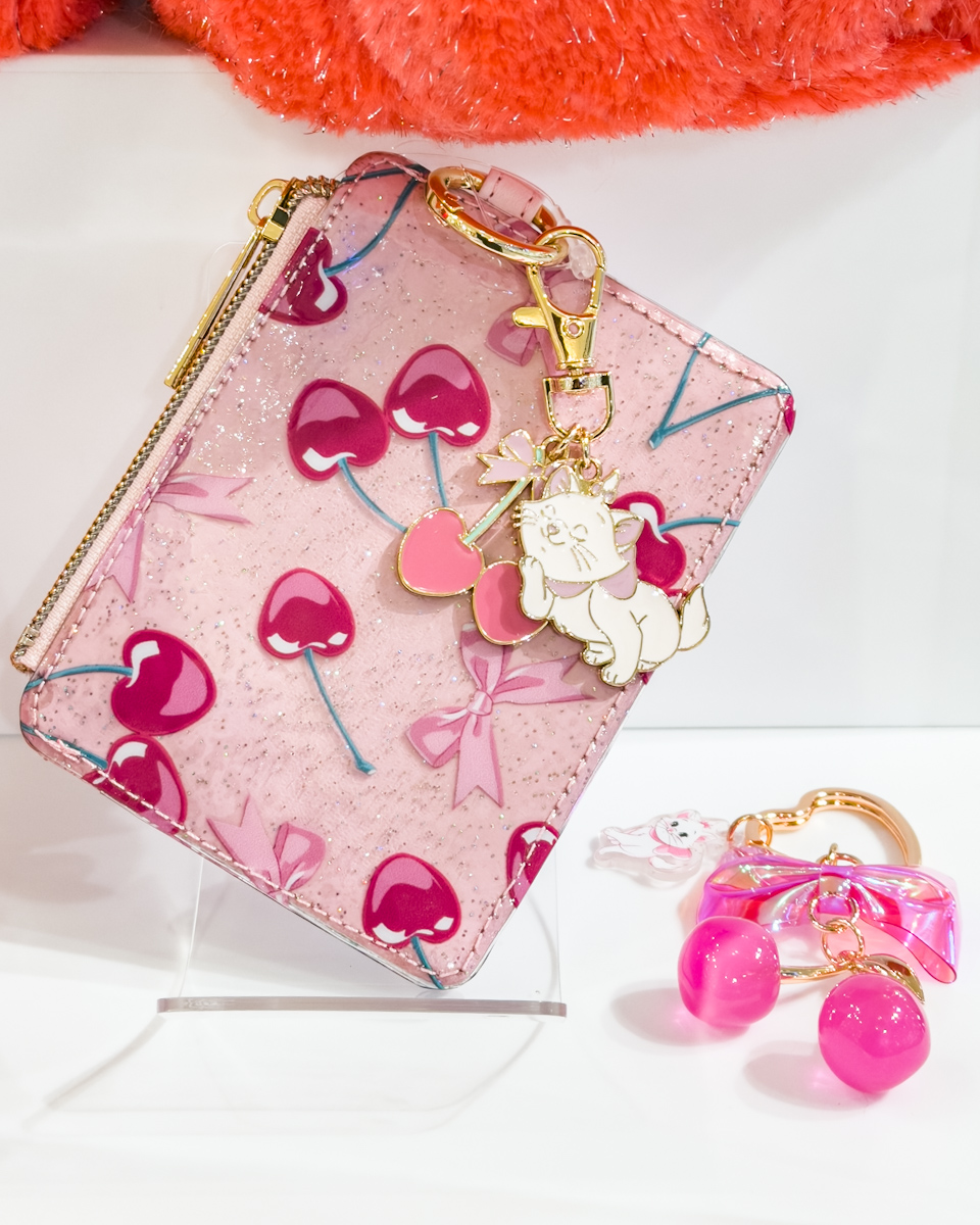 さくらんぼとマリーのパスケース、キーチェーン