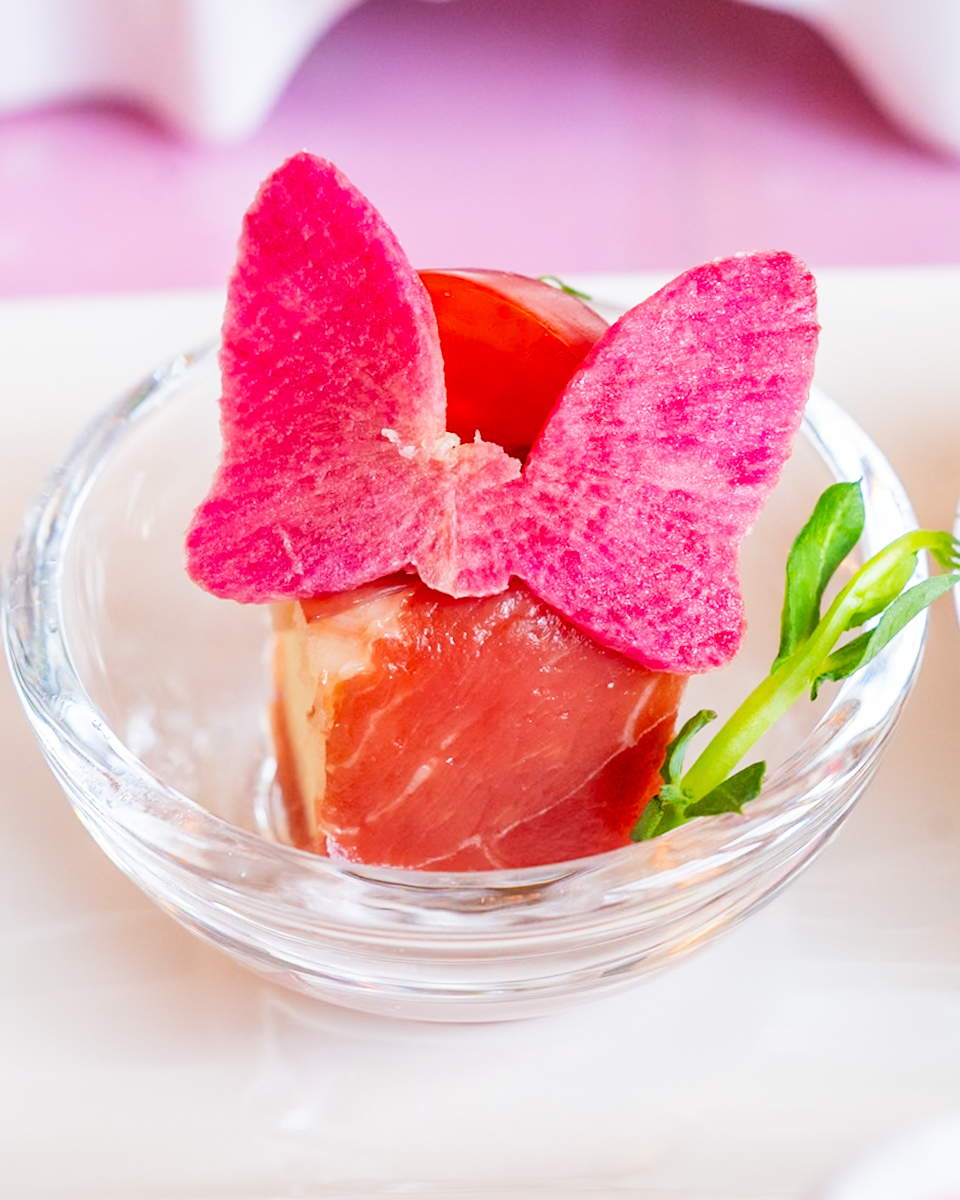 生ハムとモッツァレッラ