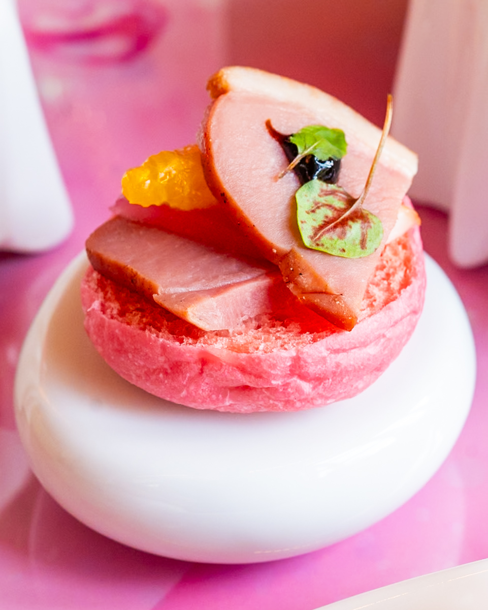 鴨とオレンジのスライス