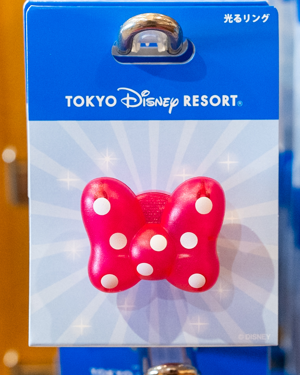 東京ディズニーランド「ミニーマウス」光るリング　ピンク