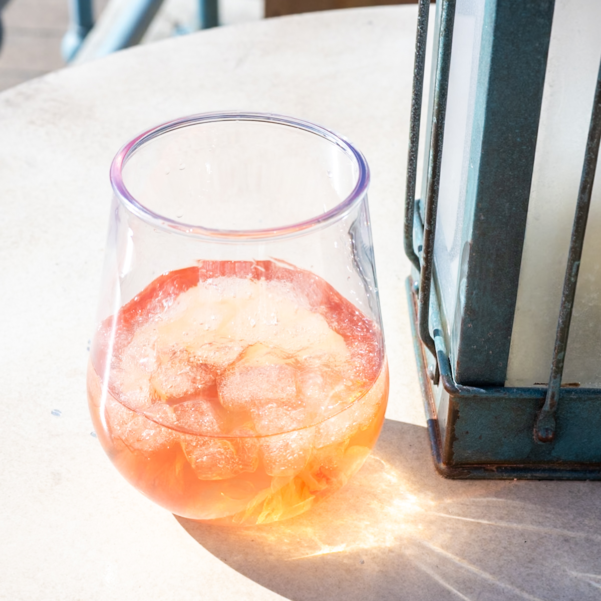 焼酎カクテル（さくらシロップ＆グリーンティー）