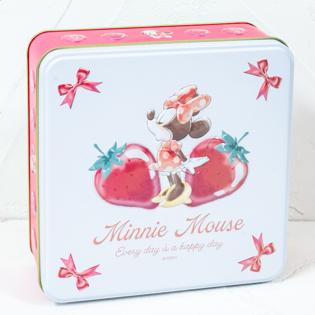 ミニー ワッフルクッキー 缶入り エンボス GLOSSY FRUITS１