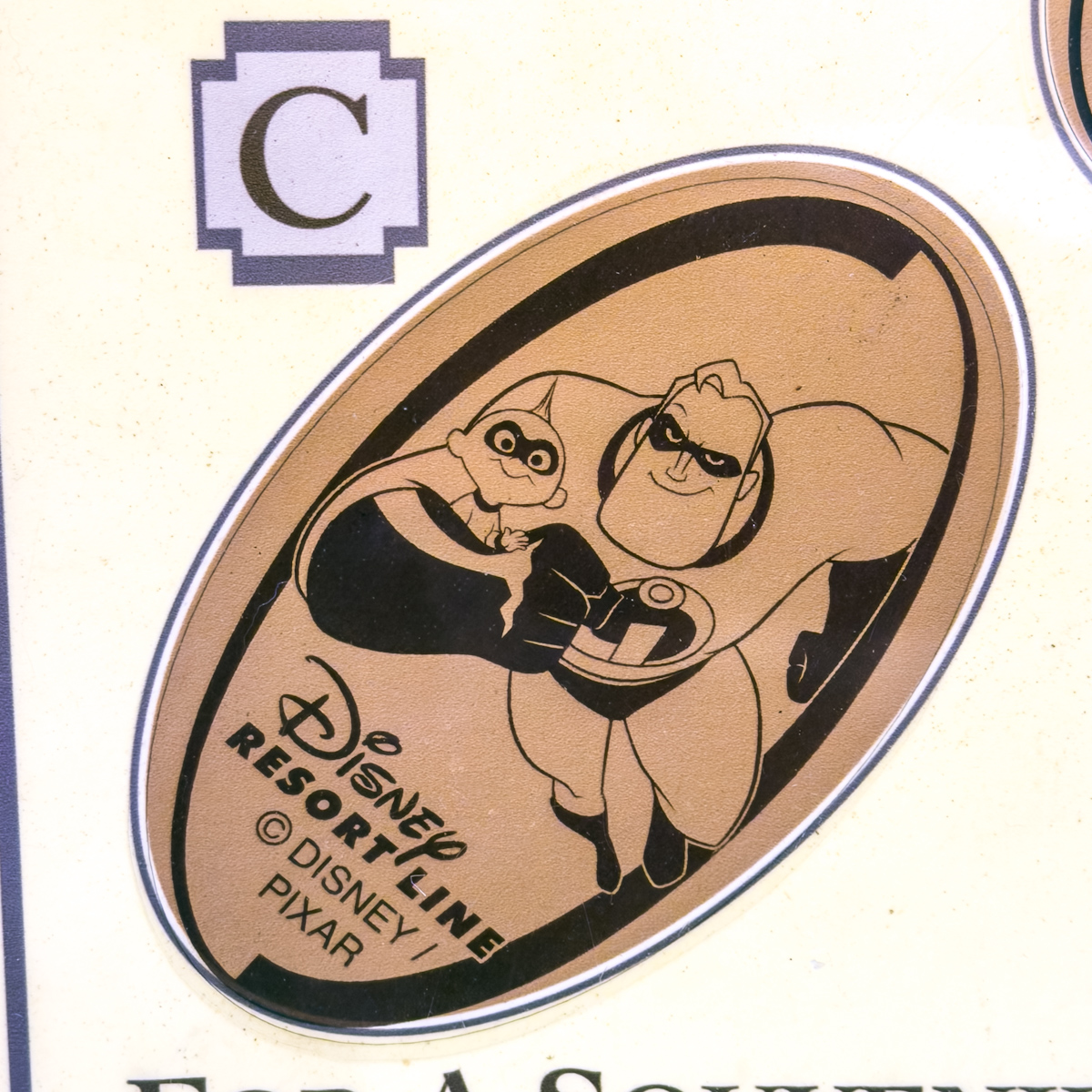 ディズニーリゾートライン 『ベイマックス』『インクレディブル・ファミリー』スーベニアメダル ボブとジャック・ジャック