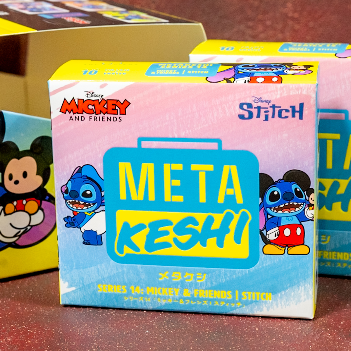 ホットトイズ「メタケシ」『ミッキー＆フレンズ／スティッチ』パッケージ