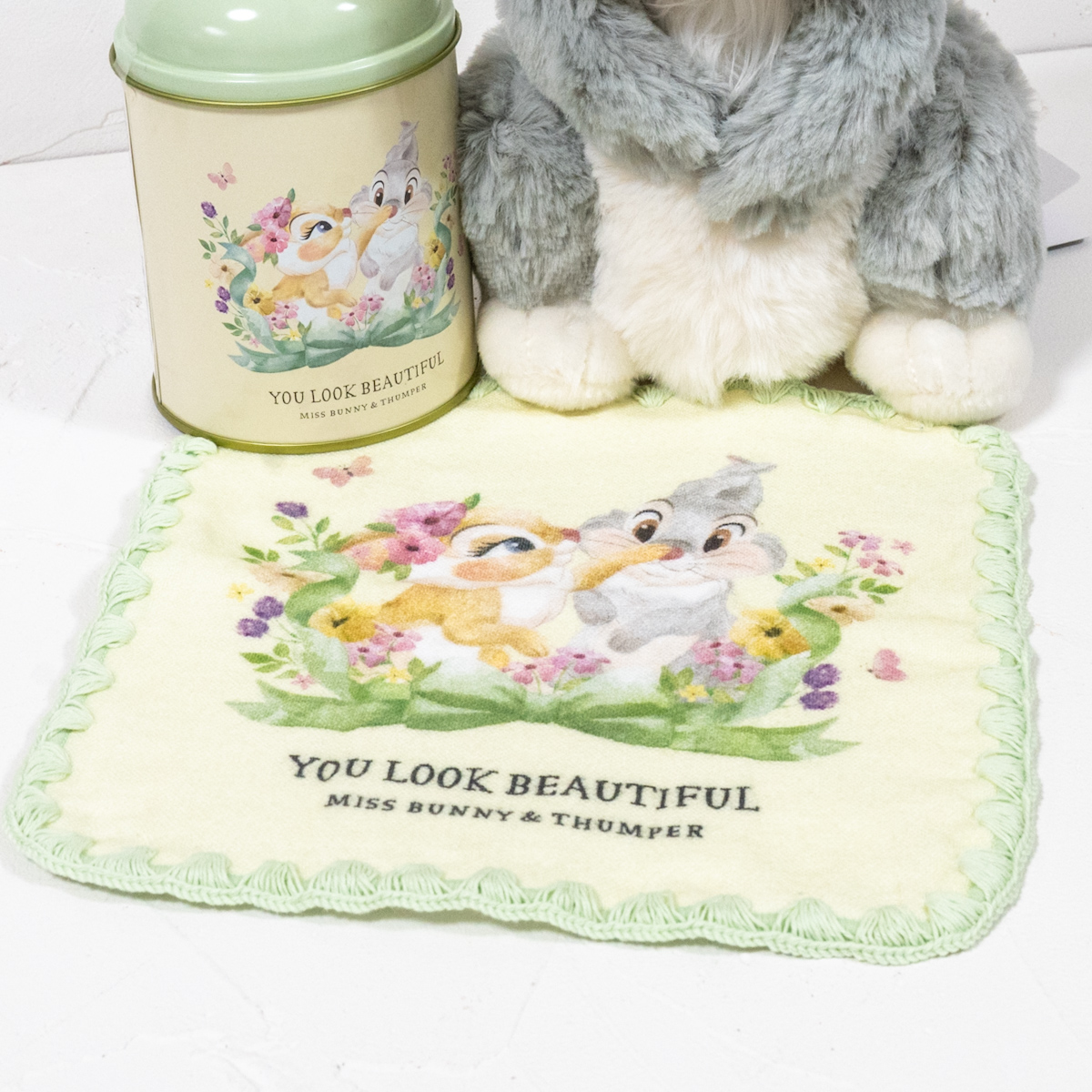 ミス・バニー&とんすけ ミニタオル ガーゼ DISNEY SPRING ROMANCE